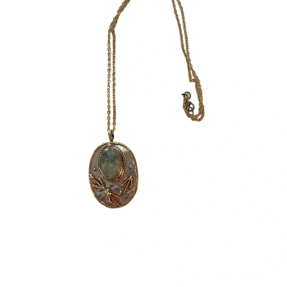 Tri-color Metal Key West Artist Pendant On Chain - Picture 5 of 6